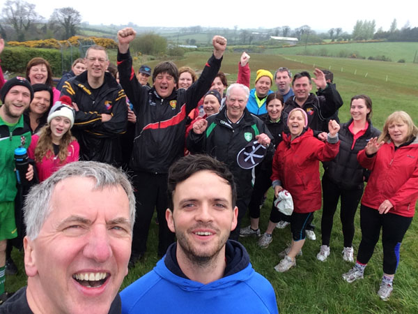 Fuinneamh: Sunday morning 'fat camp' today at Carryduff GAC with decidedly trim participants — including chair Ger Connery — and trainer Kevin Kennedy