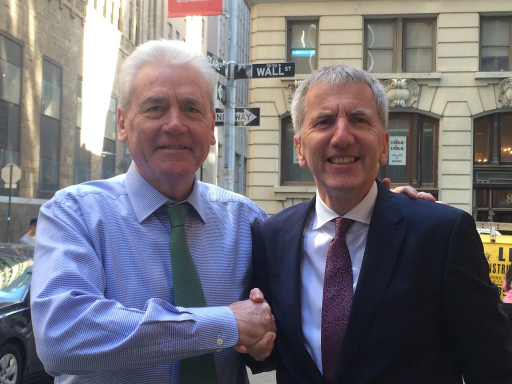 On Wall Street with Terry O'Sullivan, General President of the mammoth Laborers’ International Union of North America, who is an outspoken opponent of austerity and a tireless advocate for Ireland.