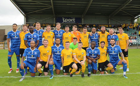 LEVEL PLAYING FIELD: The BIlericay and St James Swifts teams together after last week's friendly.