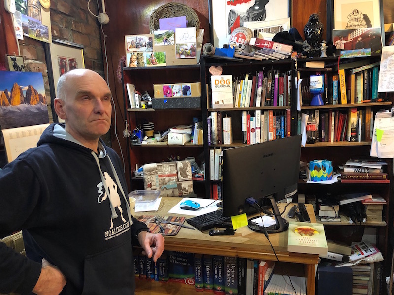Dave Torrans, founder of NoAlibis, is proud of his bibliomaniacs’ paradise but how come an independent bookstore in Belfast pays the same rates as Starbucks?